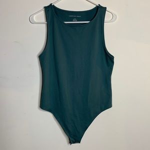 American Eagle Tank Top Green Bodysuit L